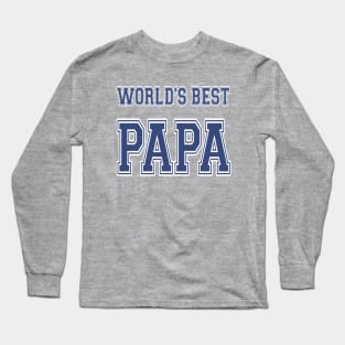 World's Best Papa Athletic Long Sleeve T-Shirt